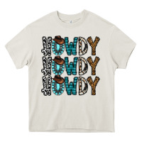 Cream howdy howdy howdy Heavy Core Tee - CowhideDigitalArt