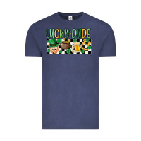 Vintage Denim lucky dude Vintage Tee - MaliasSmallBusiness