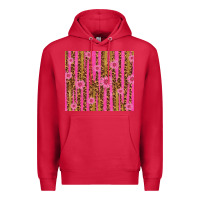 Cardinal glitter pink stripe leopard pattern with flowers Premium Hoodie - TumblerDesignByShophia