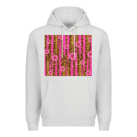 Dove Grey glitter pink stripe leopard pattern with flowers Premium Hoodie - TumblerDesignByShophia
