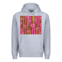 Heather Grey glitter pink stripe leopard pattern with flowers Premium Hoodie - TumblerDesignByShophia