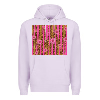Lilac glitter pink stripe leopard pattern with flowers Premium Hoodie - TumblerDesignByShophia