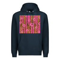 Navy glitter pink stripe leopard pattern with flowers Premium Hoodie - TumblerDesignByShophia