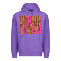Purple glitter pink stripe leopard pattern with flowers Premium Hoodie - TumblerDesignByShophia