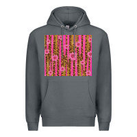 Rock glitter pink stripe leopard pattern with flowers Premium Hoodie - TumblerDesignByShophia