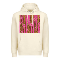 Sandshell glitter pink stripe leopard pattern with flowers Premium Hoodie - TumblerDesignByShophia