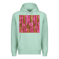 Seafoam glitter pink stripe leopard pattern with flowers Premium Hoodie - TumblerDesignByShophia