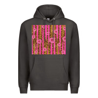 Smoke glitter pink stripe leopard pattern with flowers Premium Hoodie - TumblerDesignByShophia