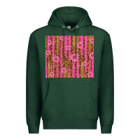 Sports Green glitter pink stripe leopard pattern with flowers Premium Hoodie - TumblerDesignByShophia
