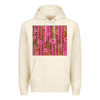 Tofu glitter pink stripe leopard pattern with flowers Premium Hoodie - TumblerDesignByShophia