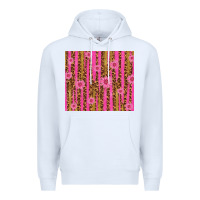 White glitter pink stripe leopard pattern with flowers Premium Hoodie - TumblerDesignByShophia