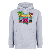 Heather Grey Summer Mom Heavyweight Hoodie - HowdyJamesFarm