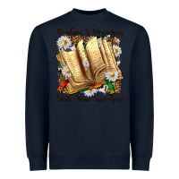 Navy reading is dreaming with your eyes open Heavyweight Sweatshirt - NancyCooperArtShop