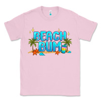 Bubblegum Pink beach bum Classic Tee - JahusDesignShop