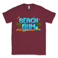 Burgundy beach bum Classic Tee - JahusDesignShop