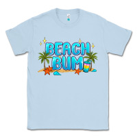 Dusty Blue beach bum Classic Tee - JahusDesignShop