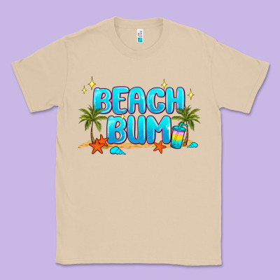 Beach Bum Classic Tee Designed By Jahusdesignshop