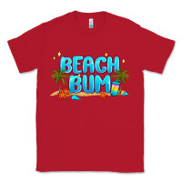 Red beach bum Classic Tee - JahusDesignShop