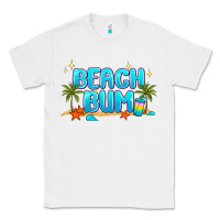 White beach bum Classic Tee - JahusDesignShop
