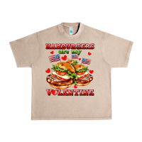 French Oak hamburger are my valentine Urban Heavy Tee - AdoDesignShop