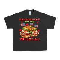 Pigment Black hamburger are my valentine Urban Heavy Tee - AdoDesignShop