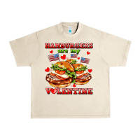 Sandshell hamburger are my valentine Urban Heavy Tee - AdoDesignShop