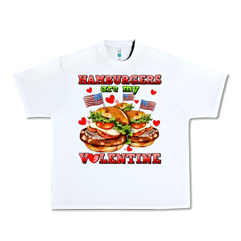 Hamburger Are My Valentine Urban Heavy Tee by AdoDesignShop | Teevron