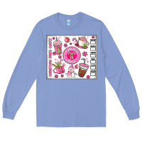 Colony Blue christmas vibes coffee Long Sleeve Tee - MaliasSmallBusiness
