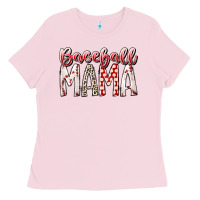 Bubblegum Pink baseball  mama Ladies Tee - RacoonDesign