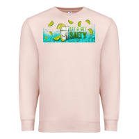 Pale Pink let's get salty with lime Premium Sweatshirt - TumblerDesignByShophia