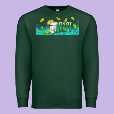 Let's Get Salty With Lime Premium Sweatshirt Designed By Tumblerdesignbyshophia