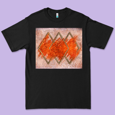 Orange Glitter Premium Tee Designed By Jahusdesignshop