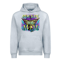 Heather Grey Rockin' the mom Mother's Day Urban Hoodie - FaDigitalArtStudio