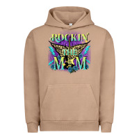 Pigment Burro Rockin' the mom Mother's Day Urban Hoodie - FaDigitalArtStudio