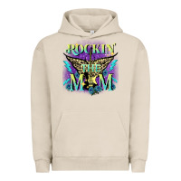 Pigment French Oak Rockin' the mom Mother's Day Urban Hoodie - FaDigitalArtStudio