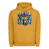 Pigment Peanut Butter Rockin' the mom Mother's Day Urban Hoodie - FaDigitalArtStudio