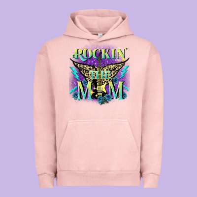 Rockin' The Mom Mother's Day Urban Hoodie Designed By Fadigitalartstudio