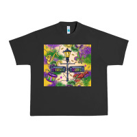 Pigment Black mardi gras street lights Urban Heavy Tee - MaliasSmallBusiness