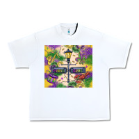 White mardi gras street lights Urban Heavy Tee - MaliasSmallBusiness