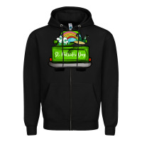 Black St Patrick's Day Truck Zipper Hoodie - Bettercallsaul