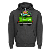 Charcoal Heather St Patrick's Day Truck Zipper Hoodie - Bettercallsaul