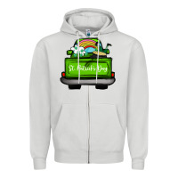 Dove Grey St Patrick's Day Truck Zipper Hoodie - Bettercallsaul