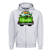Heather Grey St Patrick's Day Truck Zipper Hoodie - Bettercallsaul