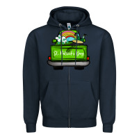Navy St Patrick's Day Truck Zipper Hoodie - Bettercallsaul