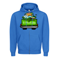 True Royal St Patrick's Day Truck Zipper Hoodie - Bettercallsaul