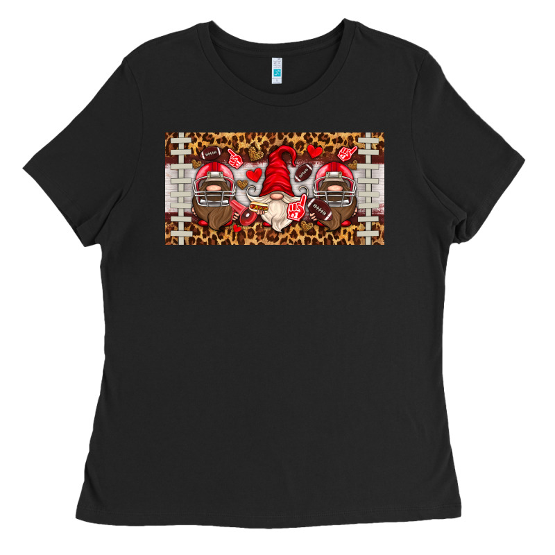 American Football Gnome License Plate Ladies Tee by HRA Design Shop | Teevron
