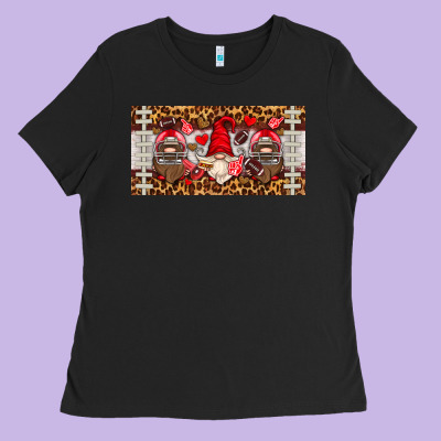 American Football Gnome License Plate Ladies Tee Designed By Hra Design Shop