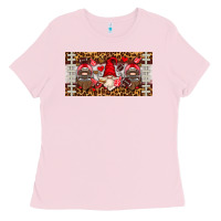 Bubblegum Pink american football gnome license plate Ladies Tee - HRA Design Shop