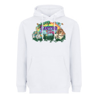 White Happy Easter Day rainbow Heavyweight Hoodie - HowdyJamesFarm