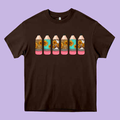 Western Teacher Pencils 16oz Libbey Glass Heavy Core Tee Designed By Hra Design Shop